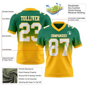 Full Sublimation American Football Jersey Custom Design Team Wear Polyester Interlock Breathable OEM ODM Manufacturer - Product Image 6