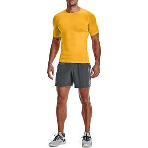 T-shirt de compression en coton à manches longues pour homme, coupe ajustée, pour la salle de sport, la course à pied et les vêtements de sport - Product Image 4