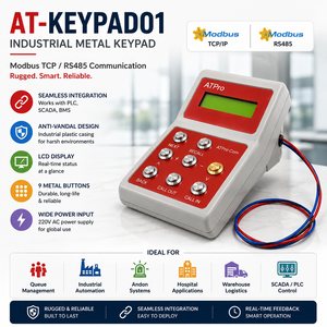 แผงควบคุมการทำงานของอุตสาหกรรมพร้อมจอ LCD | AT-KEYPAD01 | แผงควบคุม RS485 Modbus tcp/ ผู้ผลิต OEM - Product Image 1