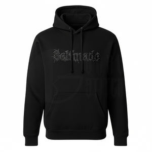 Sudaderas con Capucha Negras, Sudaderas con Capucha Bordadas Personalizadas en 3D para Hombre y Mujer, Sudaderas con Capucha de Forro Polar Grueso, Sudadera con Capucha - Product Image 1