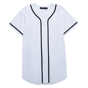 Maillot de baseball américain brodé de qualité supérieure, personnalisable avec votre nom, votre numéro et votre logo, style d'équipe - Product Image 1