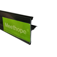 Porte-étiquettes en plastique PVC Meethope, bande de données pour étiquettes de prix, insert pour étagère de supermarché, hauteur 39 mm