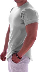 Camiseta Deportiva Vintage para Hombre, Corte Ajustado, Transpirable, Textura de Punto, Mangas Cortas, Tejido de Secado Rápido, Anti-Pilling - Product Image 3