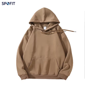 Sweat-shirts à capuche d'hiver personnalisés de haute qualité, avec logo au dos, en coton/fibre de bambou, écologiques, respirants, unisexes - Product Image 4