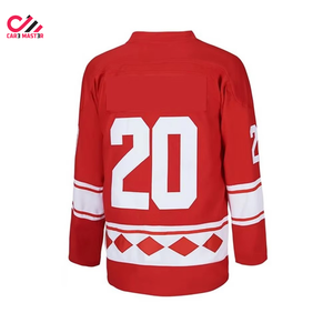 Wholesale Price Custom Sports Wear Team <b>Ice</b> Hockey Jersey Men's High Quality 100% Polyester Lightweight Uniform Set Cheap Jersey - Product Image 3