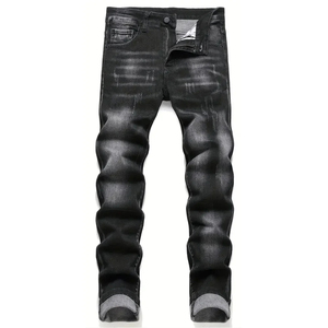 Breathable <b>Jean</b> <b>Men's</b> <b>Jeans</b> Casual Straight Stretch Fashion Classic Blue Black <b>Work</b> Denim Trousers Pants <b>for</b> <b>Men</b> - Product Image 1