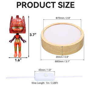 HelmeTeam paillettes Venus veilleuse LED Base rougeoyante câble USB contrôle à un bouton 2700K doux blanc chaud chambre décor cadeau - Product Image 5