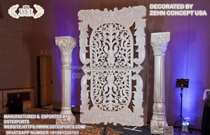 Piliers de palmier pour décoration de mariage asiatique Piliers de palmier en FRP pour décoration de mariage - Product Image 2