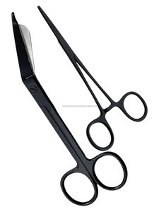 Tijeras Quirúrgicas Rectas con Recubrimiento de Fluoruro Negro, Hemostato para Cirugía General, Instrumento Manual con Certificación CE Clase II - Product Image 6