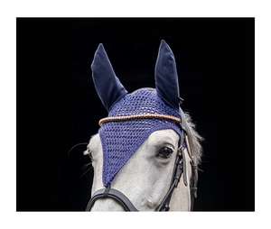 Produits d'équitation de qualité supérieure, nouveau style personnalisé, bonnet d'oreille pour cheval, voile anti-mouches pour cheval sur mesure - Product Image 2