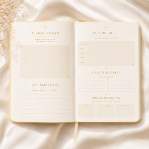 LABON Set de journaux pour le beurre mou Manifeste votre vie Feuille d'or Celestial Starburst Law of Attraction Planner Sourcing Gift Notebook - Product Image 3