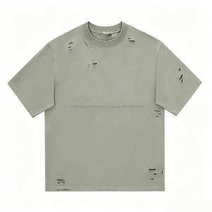 เสื้อยืดแขนสั้นผู้ชายสีเขียวมะกอก ทรงปกติ ผ้าถัก พิมพ์ลายตัวอักษรยางนูนด้านหน้า คอกลม สไตล์ลำลอง วินเทจ เป็นมิตรกับสิ่งแวดล้อม - Product Image 3