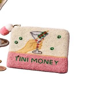 New Arrival Embroidery Glass Seed Beaded Coin Purse Glass Design Pattern Daily Use For Gifting Parties Decorative Fashion Wallet - Product Image 1