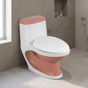 Inodoro de Cerámica de Una Pieza con Sifón de la Marca Vistaar, Inodoro de Doble Descarga Montado en el Suelo para Apartamentos Modernos y Uso en Exteriores - Product Image 5