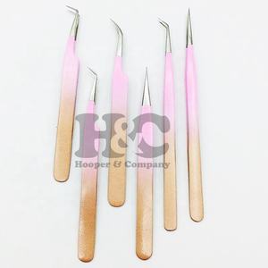 Top Deal pince à cils durable Ombre Extension de cils pince à épiler vison pince à cils Top vente Volume pointe pointue quantité minimale de commande - Product Image 5