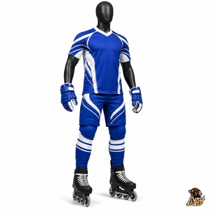 Conjunto de Jersey y Pantalones Cortos para Hockey sobre Ruedas, Uniforme Deportivo Atlético, Ligero, Transpirable, para Entrenamiento y Competencia, Ropa Deportiva Premium - Product Image 2