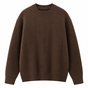 Pull en tricot léger pour hommes, mélange de coton, chaud, confortable, vêtements d'hiver décontractés, tissu respirant et doux - Product Image 1