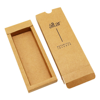 Boîte de papier d'encens de glissière de tiroir de luxe écologique stylo parfumé de luxe bijoux anneau bougie tiroir boîte emballage mat stratification