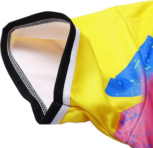 Yellow Neon Fresh Prince Inspired Baseball Jersey Breathable Mesh Fabric <b>For</b> Summer Comfort <b>Hip</b> Hop Streetwear - Product Image 3