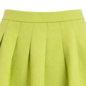 Jupe crayon en maille AKA Ponte pour femme, taille haute, coupe ajustée, rose et verte, extensible, pour le bureau, tenue de sororité grecque, jupe élégante - Product Image 2