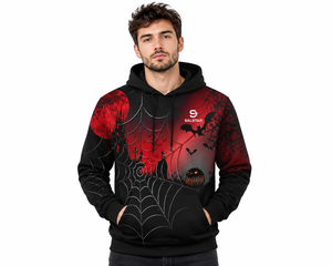 Sudadera con Capucha Unisex para Halloween |   Sudadera con Capucha Personalizada con Estampado de Calavera de Calabaza Gótica |   Felpa de Algodón Premium - Product Image 1