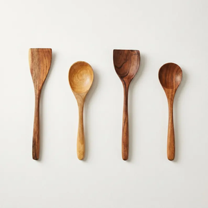Juego de Cucharas y Espátulas de Madera |   Utensilios de Cocina de Madera de Acacia |   Decoración de Cocina Hecha a Mano por B H Brothers - Product Image 5