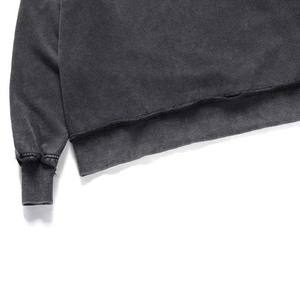 Sudadera de Forro Polar Barata para Hombre, Cuello Redondo, Venta al por Mayor, Color Sólido, Mangas Largas, Logotipo Personalizado, Sudaderas Básicas para Hombre - Product Image 5