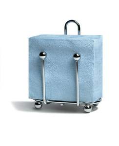 Porte-serviettes en métal argenté pour les espaces de repas, panier à serviettes contemporain fait à la main, hôtels, restaurants, bureaux - Product Image 6