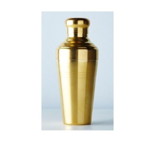 Shaker à cocktails en acier inoxydable, design standard, pour bars et fêtes, noir et or, accessoires de bar. - Product Image 3