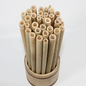 Pajitas Desechables Ecológicas de Bambú Natural para Bebidas de Té de Burbujas, Smoothies y Batidos - Product Image 3