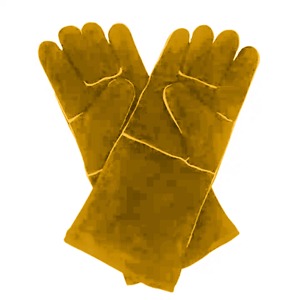 CAPTAIN INDUSTRY Low Price <b>Long</b> Short Cowhide Leather Welding Gloves Waterproof Anti-UV Full Finger Non-<b>Slip</b> Outdoor Use Gloves - Product Image 6