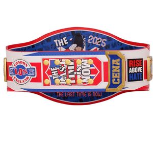 John Cena Farewell WWE Championship Belt Custom Engraved Red & White Title Belt for WWE Fans Never Give Up Wrestling - Product Image 3