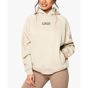 Sweat-shirts à capuche grande taille en gros, faible MOQ, broderie 3D, vêtements de sport d'hiver, haut en coton anti-rétrécissement pour femme - Product Image 4