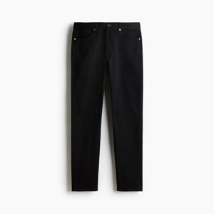 Pantalon athlétique slim pour homme à cinq poches, extensible, en mélange de coton, coupe contemporaine, décontracté et ajusté pour le quotidien - Product Image 3