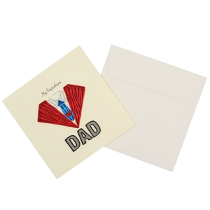 Tarjeta de quilling hecha a mano con diseño temático del Día del Padre, tarjeta de quilling para papá con sobre, tarjeta de felicitación premium hecha a mano para el día del padre - Product Image 5