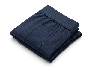 Boxers pour hommes bleu marine, tissu tricoté confortable, lavable en machine, coupe classique - Product Image 6
