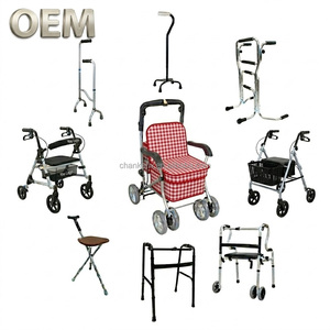 OEM/ODM Taiwan <b>Push</b> Sit-On Convenient Wheel Rollator Lightweight Waterproof Comfortable Shopping Cart Daily Living Aids - Product Image 1