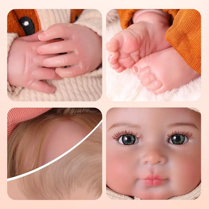 Poupée Reborn Artisanale Babeside <span class=keywords><strong>Jamie</strong></span>, 20 Pouces, Petit Bébé Garçon, Corps Souple en Vinyle - Product Image 6