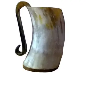 New Design Drinking Buffalo Horn Mug for Home an Wedding Use Drinking Mug from Indian Manufacturer and Supplier