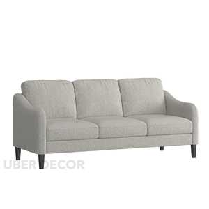 Sofá Moderno Personalizable Serava de 3 Plazas con Brazos Curvos, Tapizado para Sala de Estar, 15 kg - Product Image 3