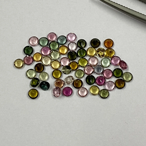 3mm Natural Multi turmalina facetado corte redondo piedra preciosa suelta última joyería más vendidos productos al por mayor de proveedor indio - Product Image 2
