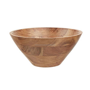 Tazón de Madera Rústico Desechable de 7 Pulgadas para Servir Frutas, Ensaladas, Bocadillos, Decoración de Cocina - Product Image 6