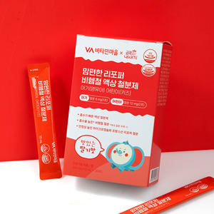 Suplemento de Hierro Líquido Sin Hierro Heme Lipofer de Korea Vitamin Village Mom Comfort para Bebés y Niños, Sabor Fresa, 10 ml x 30 unidades - Product Image 3