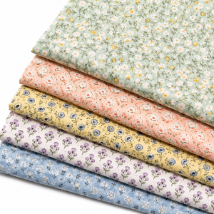 Tela de Algodón Orgánica Ecológica Estampada con Diseño Pastoral, Sarga Peinada, Anti-Pilling, Ligera, para Niños, Hecha a Mano, DIY, Venta al por Mayor - Product Image 4