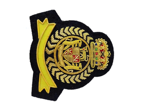Badges de qualité supérieure en gros, personnalisés, faits main, brodés, en tissu sergé, pour uniformes, badges brodés pour blazer à fils métalliques, Vente 2026 - Product Image 3
