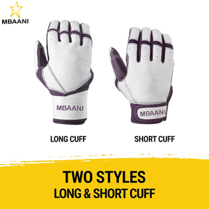 Guantes de Bateo con Puño Largo – Guantes de Béisbol y Sóftbol para Adultos, Varios Colores, Guantes de Béisbol para Hombre, Guantes de Bateo de Sóftbol - Product Image 5