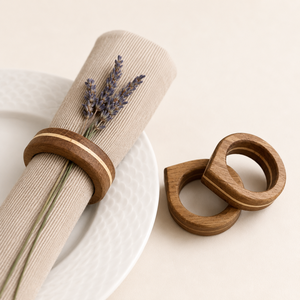 Anillos de Servilleta de Madera Ecológicos Hechos a Mano al por Mayor, Porta Servilletas de Madera Natural para Decoración de Mesa de Comedor en Hoteles y Hogares - Product Image 2