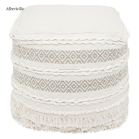 Pochette de style indien marocain avec pompon, crochet de pied, tissage à la main, repose-pieds de stockage, vente en gros,