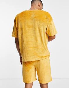 Summer Fitness Velour Short <b>Set</b> Solid Color Men <b>Sets</b> Blank High Quality Jogging Running Breathable Velvet <b>Twins</b> <b>Set</b> Wholesale - Product Image 4