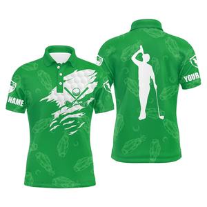 Impresión Digital al por mayor de alta calidad Terry transpirable tenis para camiseta impresa Golf hombres mujeres botón para camisas tu nombre - Product Image 5